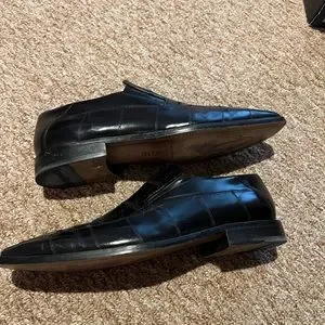 Steve Harvey Collection Crocodile & Leather Walter Black Dress Shoes Steve Harvey Collection | Shoes | Steve Harvey Collection  main image 2